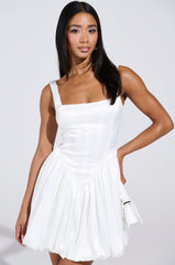 SOPHIA SATIN MINI DRESS WITH CORSET DETAIL