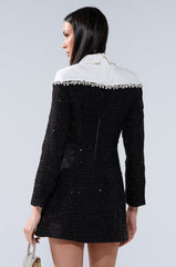 HIGH CLASS MINI DRESS WITH A TIE