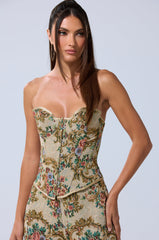 SHINE AWAY BROCADE CORSET