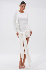 SIMPLE GIRL TIE-FRONT T-SHIRT DRESS