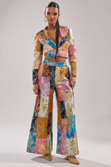 LOLITA PATCHWORK BROCADE TROUSER