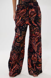 FALL VIBES BROCADE TROUSER