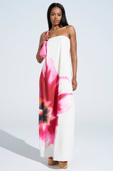 SWEET AND SPICY SATIN MAXI DRESS