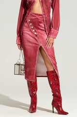 CHERRY LOVER MIDI SKIRT