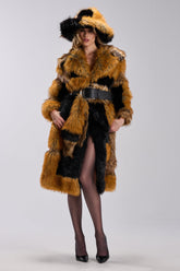 COSMO PATCHWORK FAUX FUR