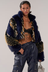 CYCLONE PATCHWORK FAUX FUR