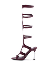 AZALEA WANG DAGON LIQUID LUXE CAGED SANDAL