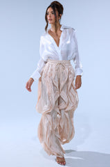 COOLEST ON THE BLOCK SATIN JOGGER