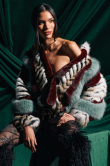 HAVE IT ALL PANELED FUR COAT
