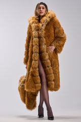 OLD MONEY FAUX FUR COAT