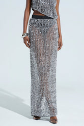 DONT MIND ME SEQUIN MAXI SKIRT