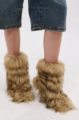 AZALEA WANG SALERE BROWN ROPE DETAIL STILETTO BOOTIE