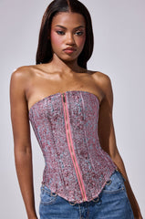 NO COMPETITION BROCADE CORSET