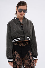 SPOTLIGHT RHINESTONE BOMBER