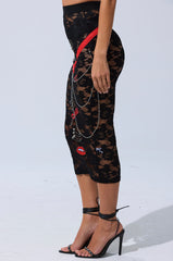 OMG LACE MAXI SKIRT WITH EMBELLISHMENTS