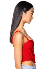 MIAMI MAMI SLEEVELESS KNIT CORSET TOP