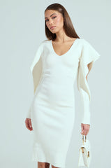 OFF TO BRUNCH KNIT MIDI DRESS