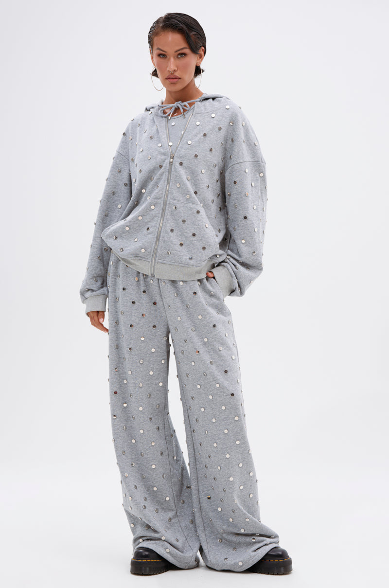 POPPING OFF WIDE LEG JOGGER