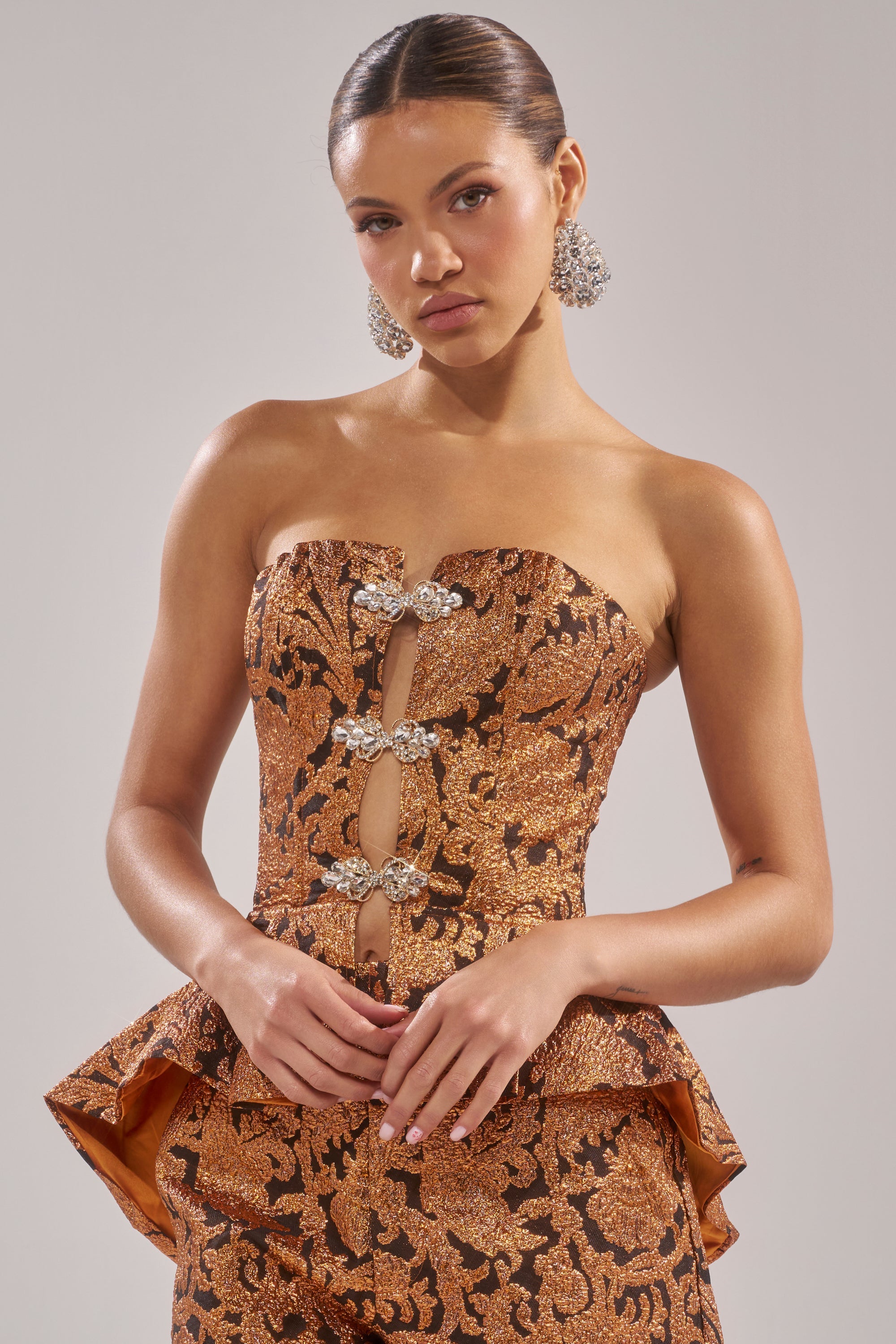 AWAY FROM ME BROCADE CORSET