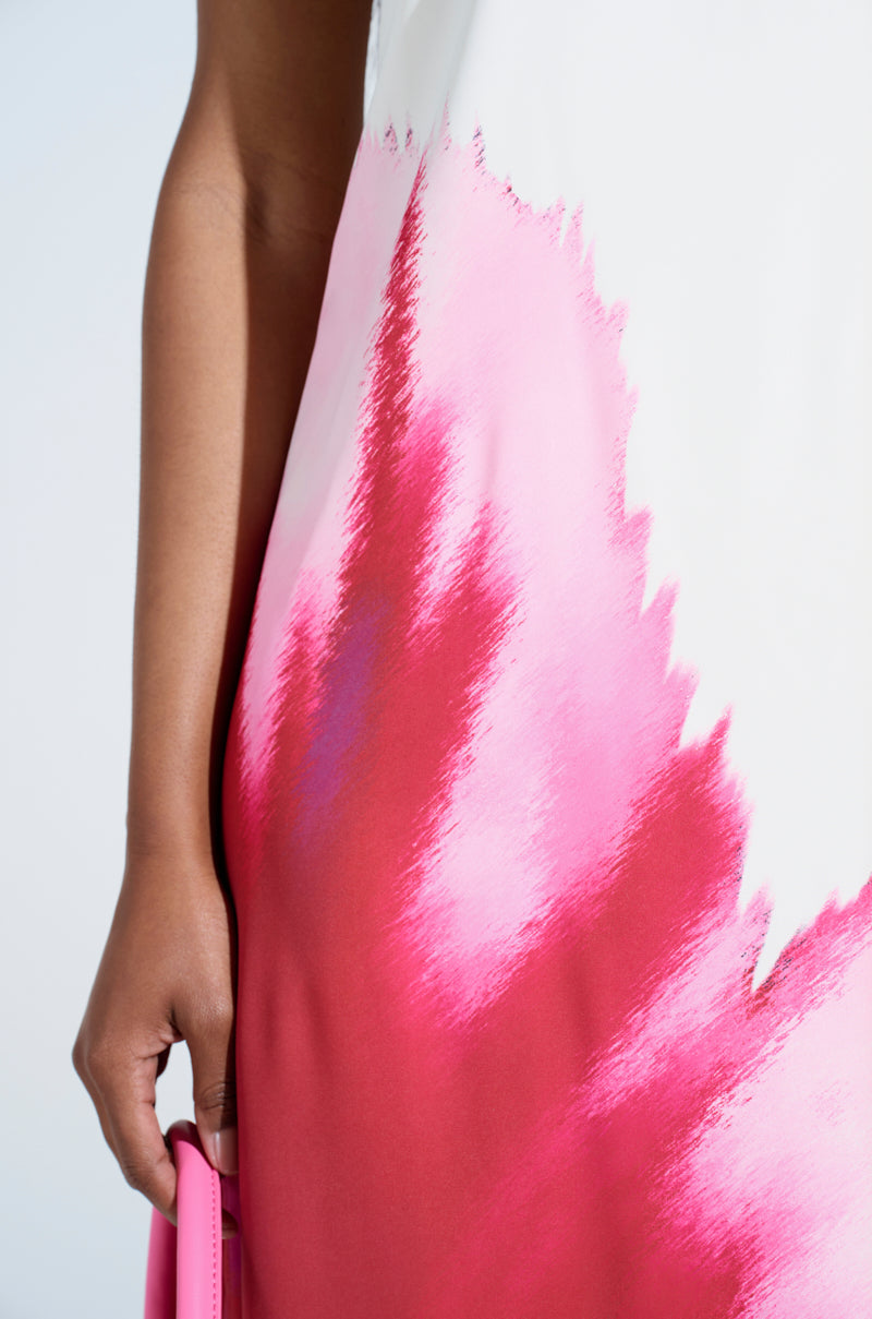 SWEET AND SPICY SATIN MAXI DRESS