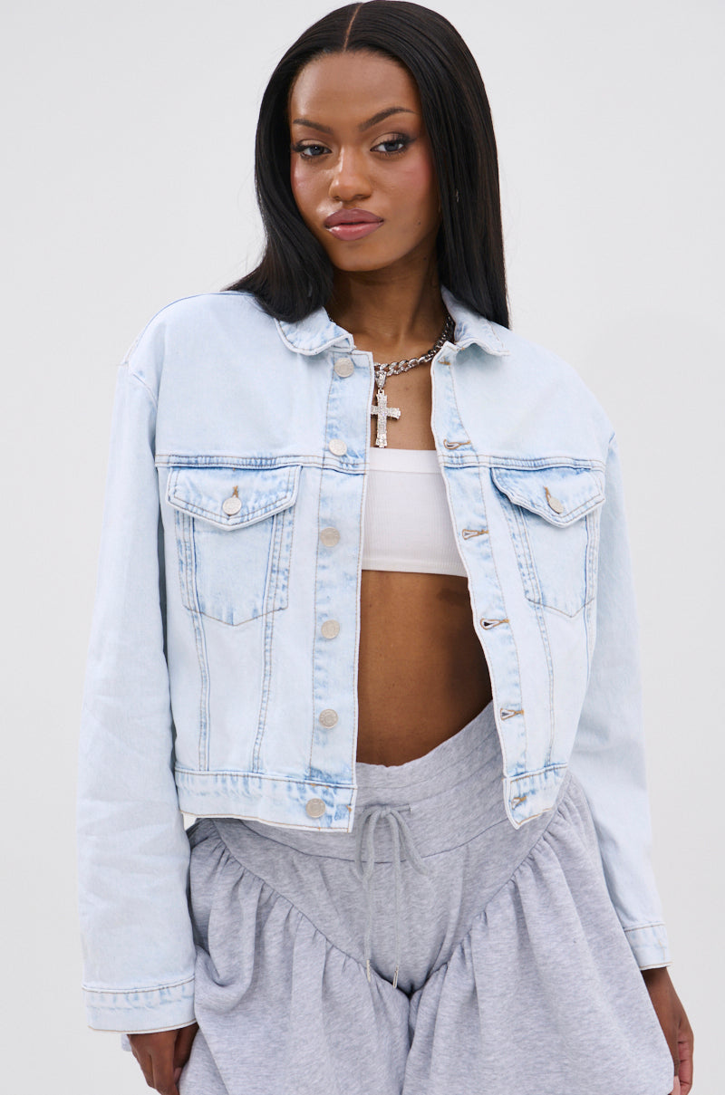 PARTY IN THE BACK DENIM JACKET