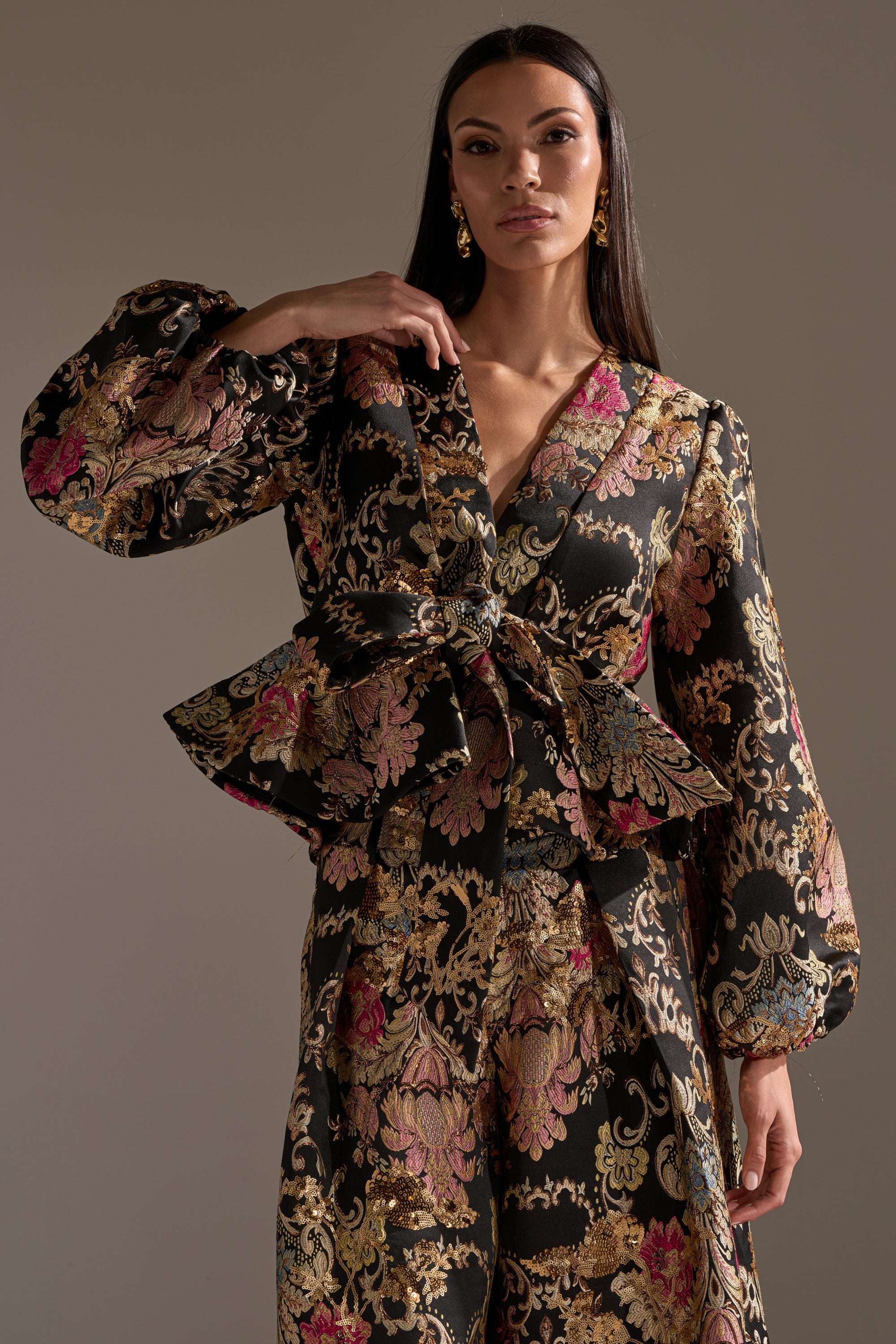 LUXE ENERGY BROCADE BLOUSE