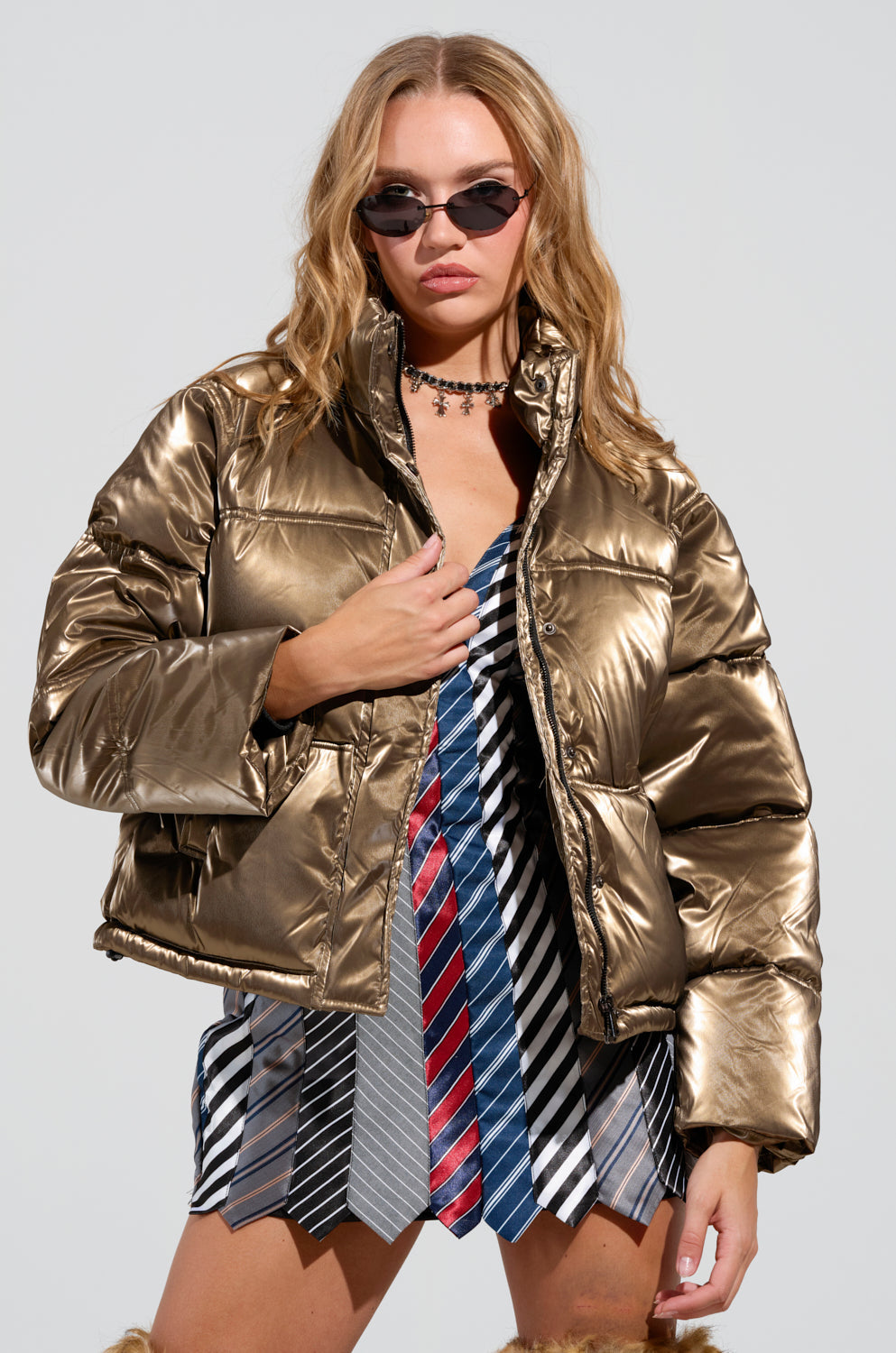 CAPRI FUR TRIM PUFFER