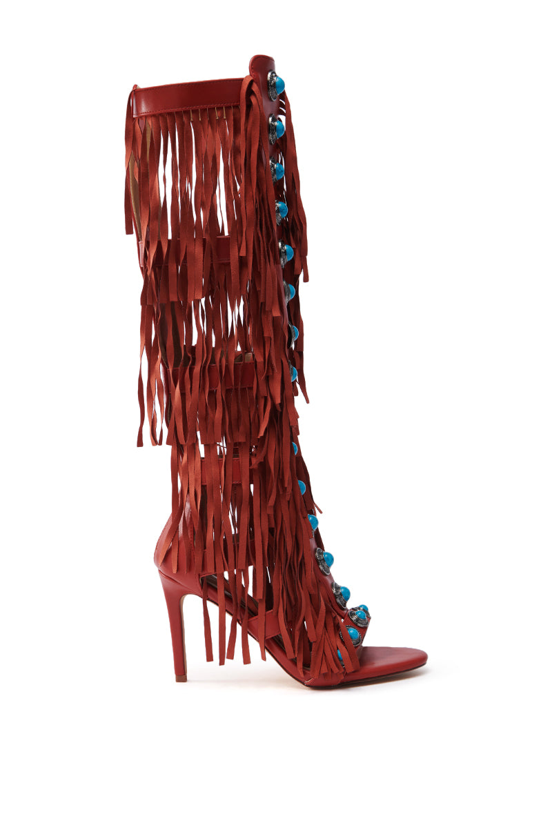 AZALEA WANG AMADEO RED SANDAL