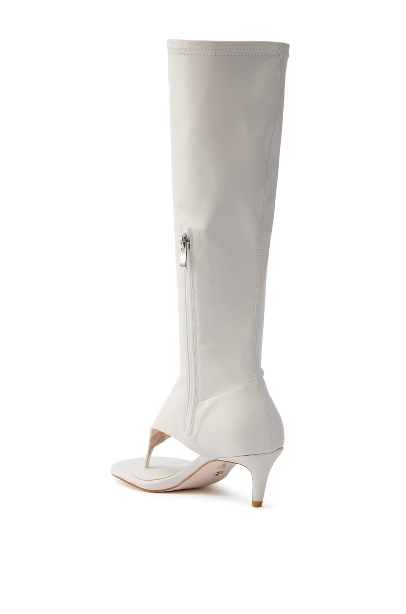 AZALEA WANG CECILE BONE SANDAL STILETTO