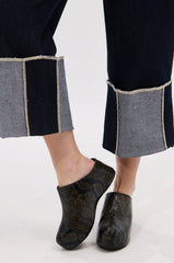 AZALEA WANG DARWIN CLOG IN BLACK SNAKE