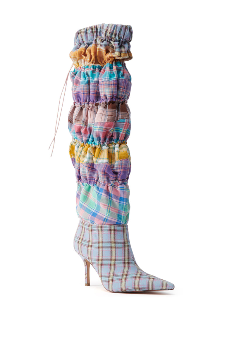 AZALEA WANG ELODIE PINK MULTI BOXER BOOT