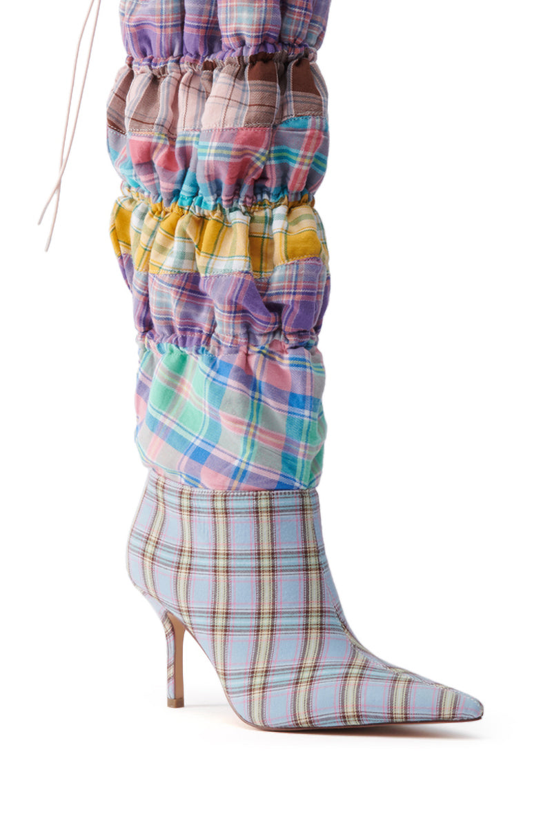 AZALEA WANG ELODIE PINK MULTI BOXER BOOT