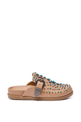 AZALEA WANG FLAIR TAN EMBELLISHED CLOG