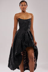 WILD THANG PRINTED HI LOW DRESS