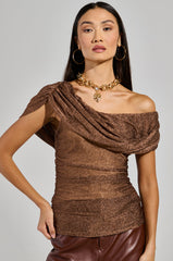 OUT OF HIS LEAGUE OFF THE SHOULDER TOP