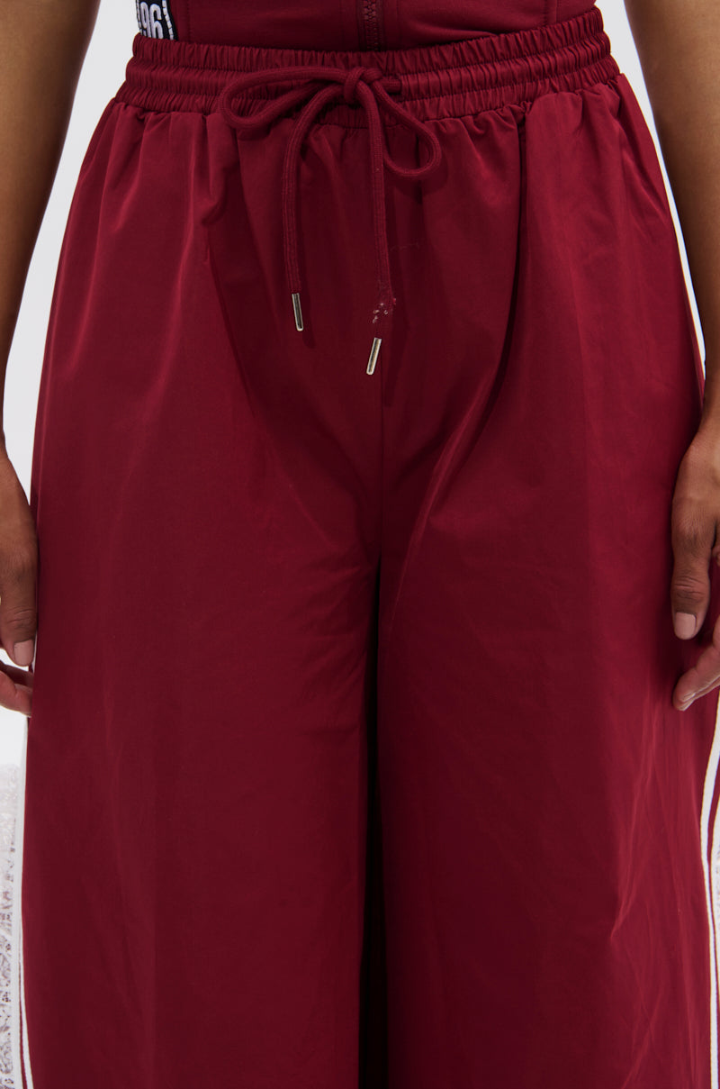 PLAY TIME IS OVER OVERSIZED TRACK PANT