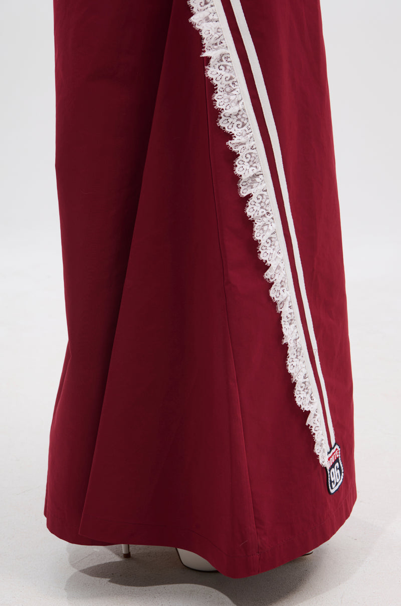 PLAY TIME IS OVER OVERSIZED TRACK PANT