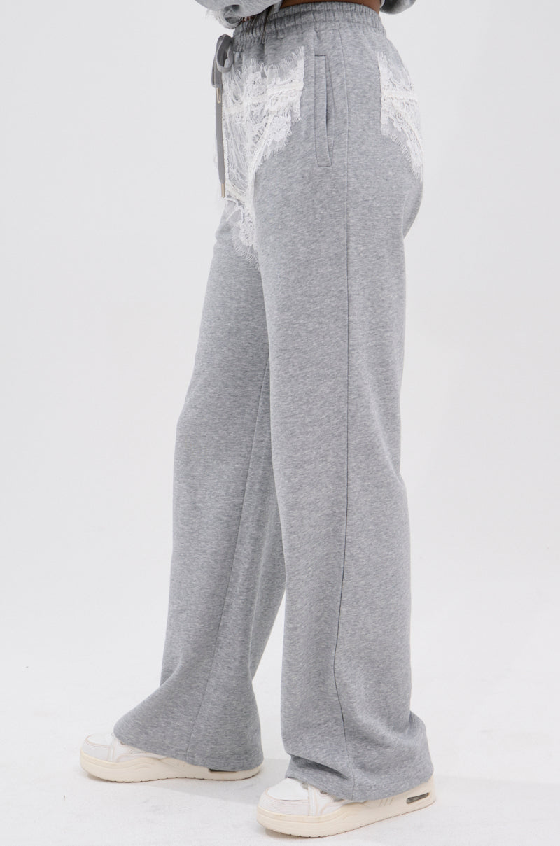 MAYBE NEXT TIME JOGGER WITH LACE DETAILS