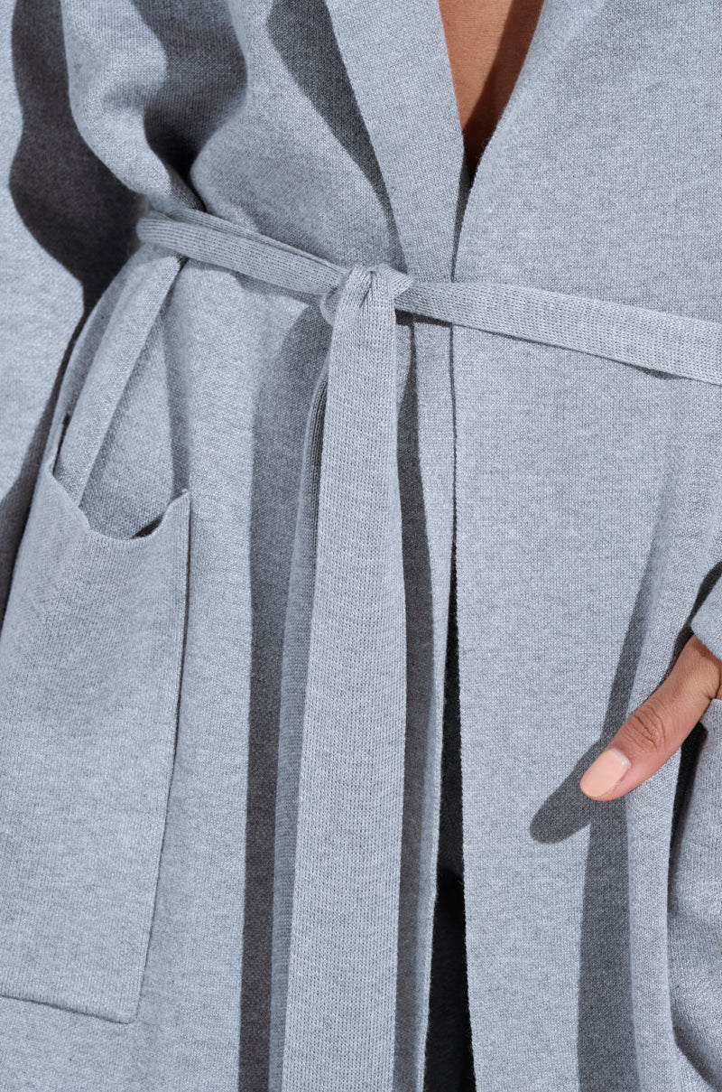 COZY LUXE KNIT TRENCH