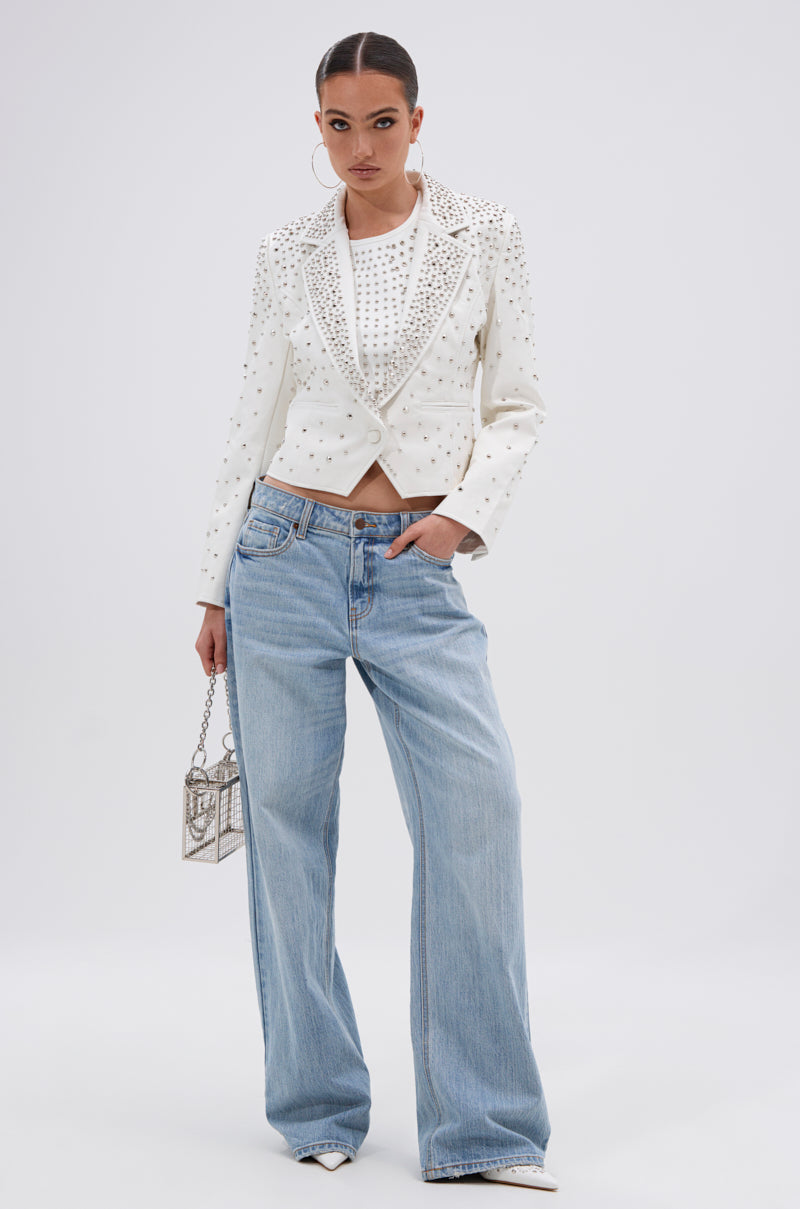 VIVA VEGAS FITTED MOTO JACKET