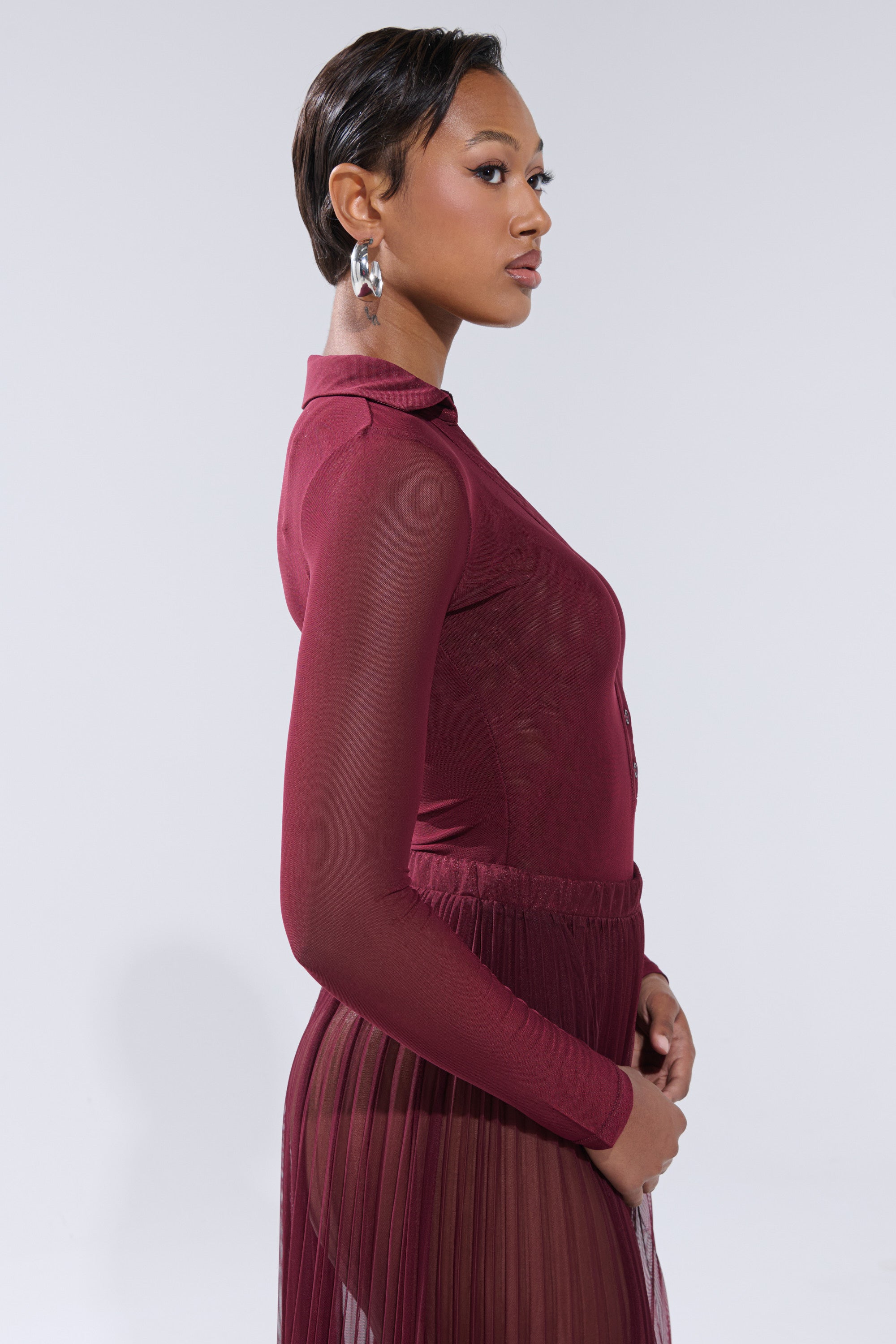 ON FIRE MESH BODYSUIT