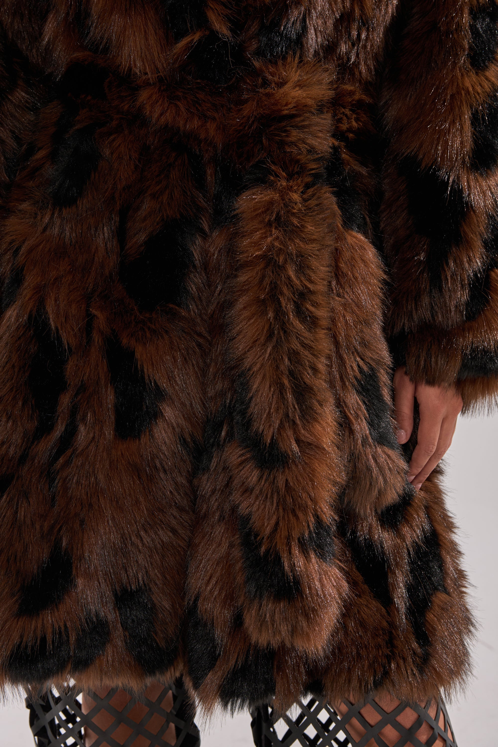 JUSTINE FAUX FUR COAT