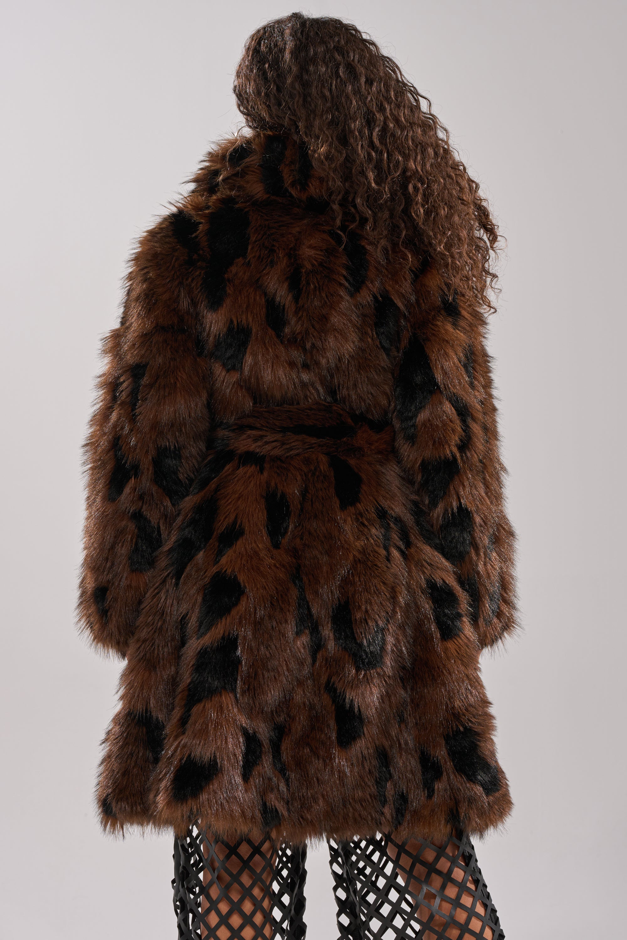 JUSTINE FAUX FUR COAT
