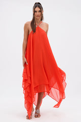 RUNAWAY CHIFFON MAXI DRESS