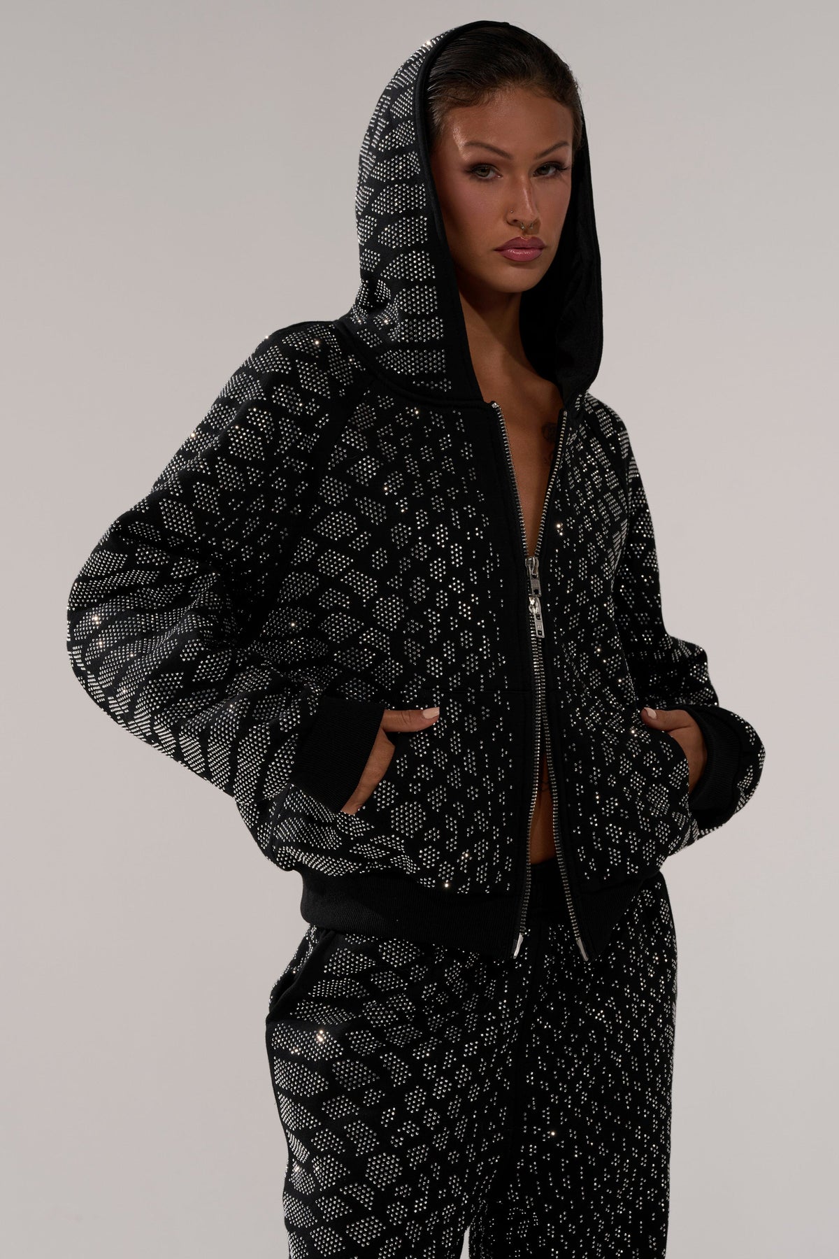 SNEAKY LITTLE SNAKE ZIP UP SWEATSHIRT