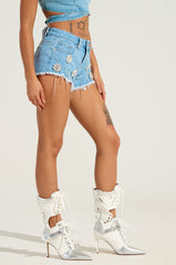 DIVALICIOUS DENIM MINI SHORT
