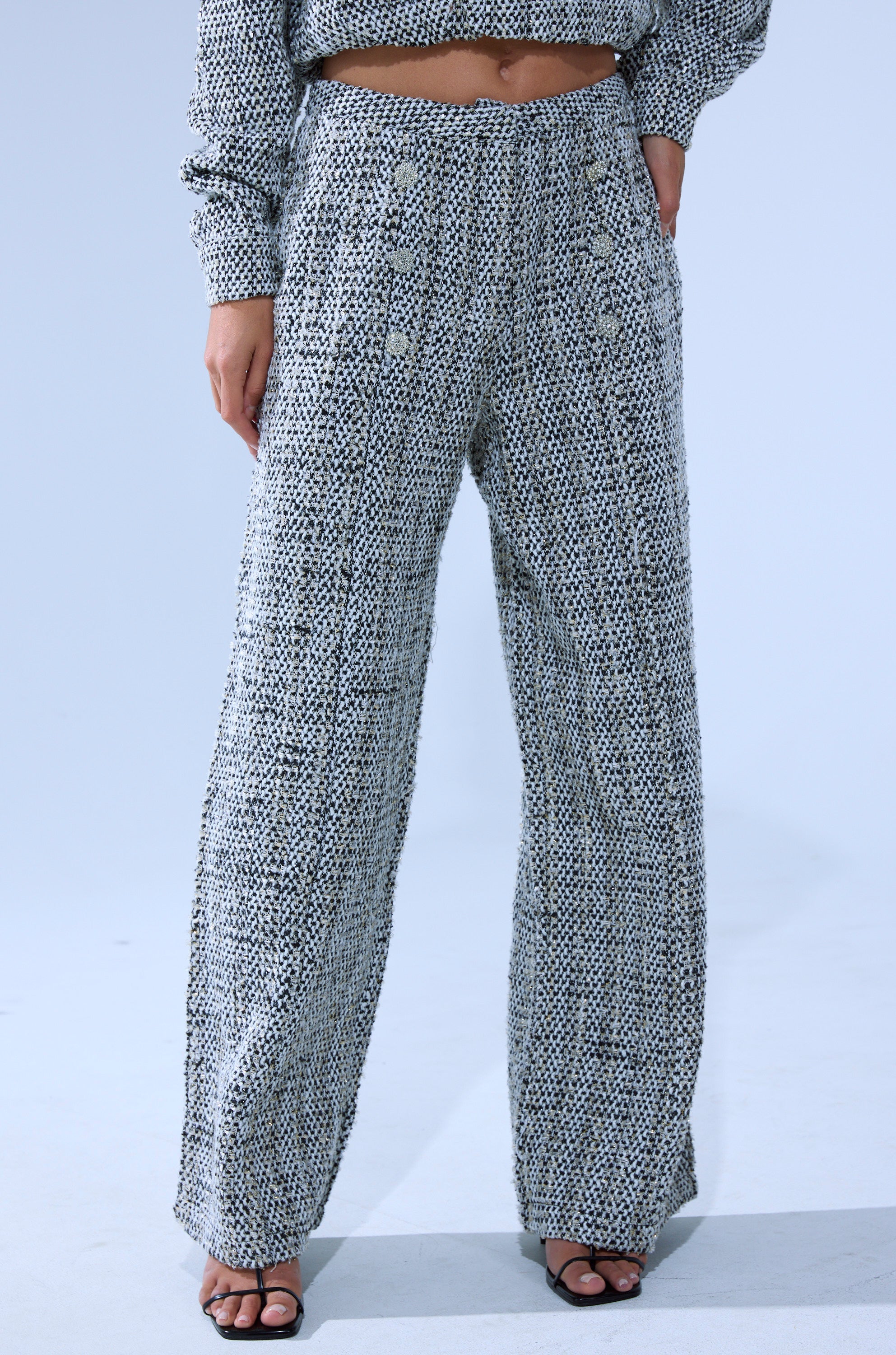 DRESSY VIBES TWEED PANT