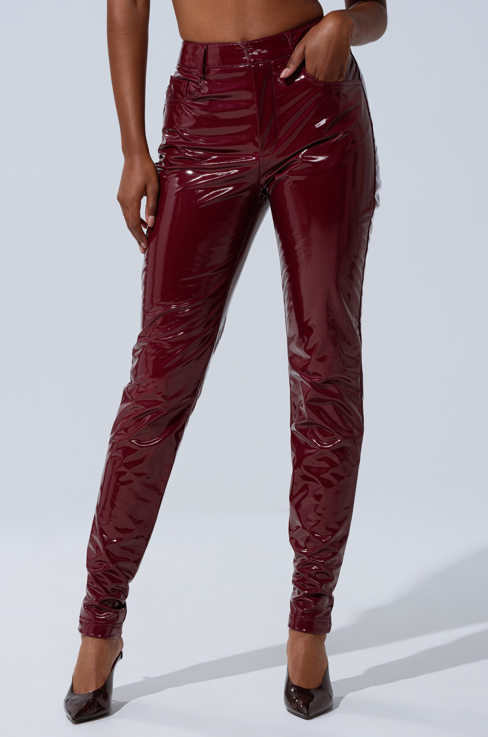 ON FIRE FAUX LEATHER LEGGING