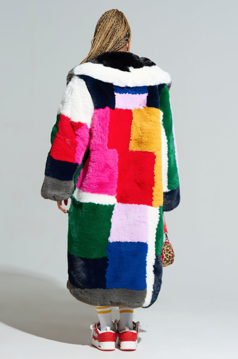 STUDIO 24 FAUX FUR COAT