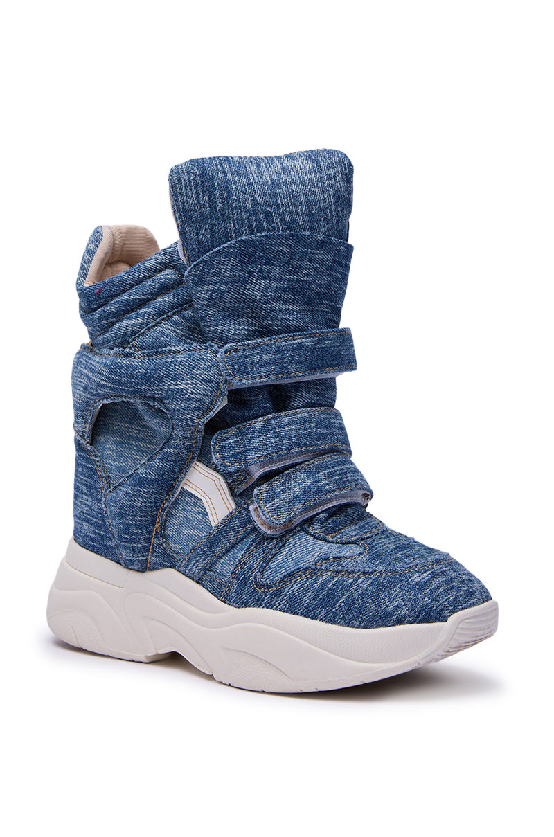 MARANTO DENIM WEDGE SNEAKER